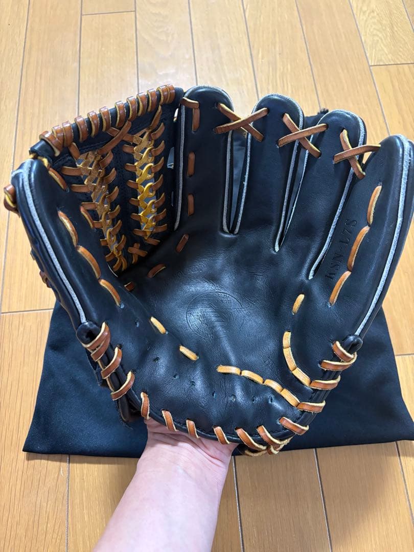 久保田スラッガー軟式内野手用グローブ KSN-L7S 黒 湯揉み型付済 未使用品