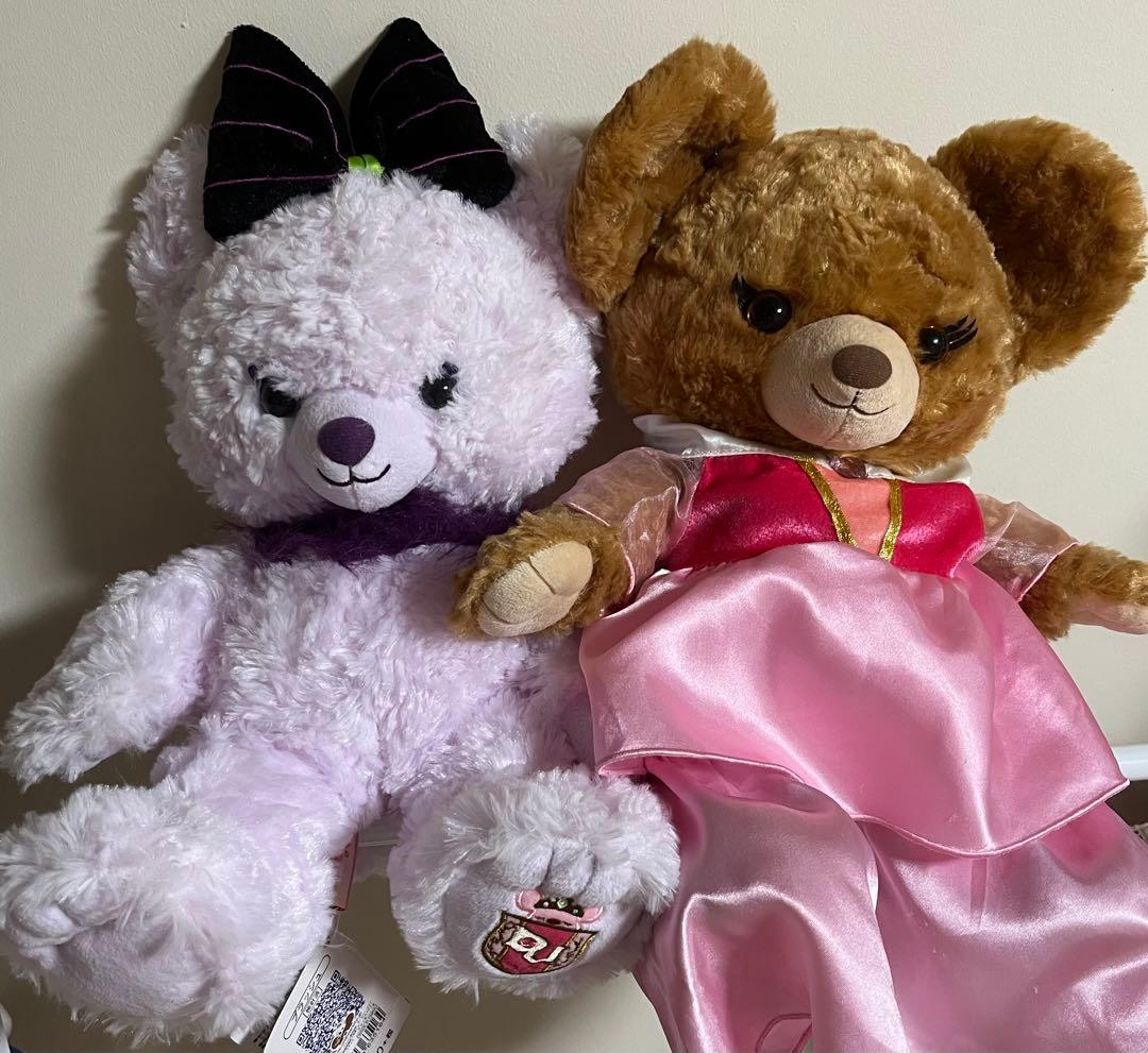 ユニベアシティ　プリン　モーヴ　ぬいぐるみ　オーロラ　マレフィセント　ディズニー