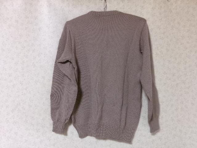 91155 ブラック＆ホワイト　セーター　ブラウン　M