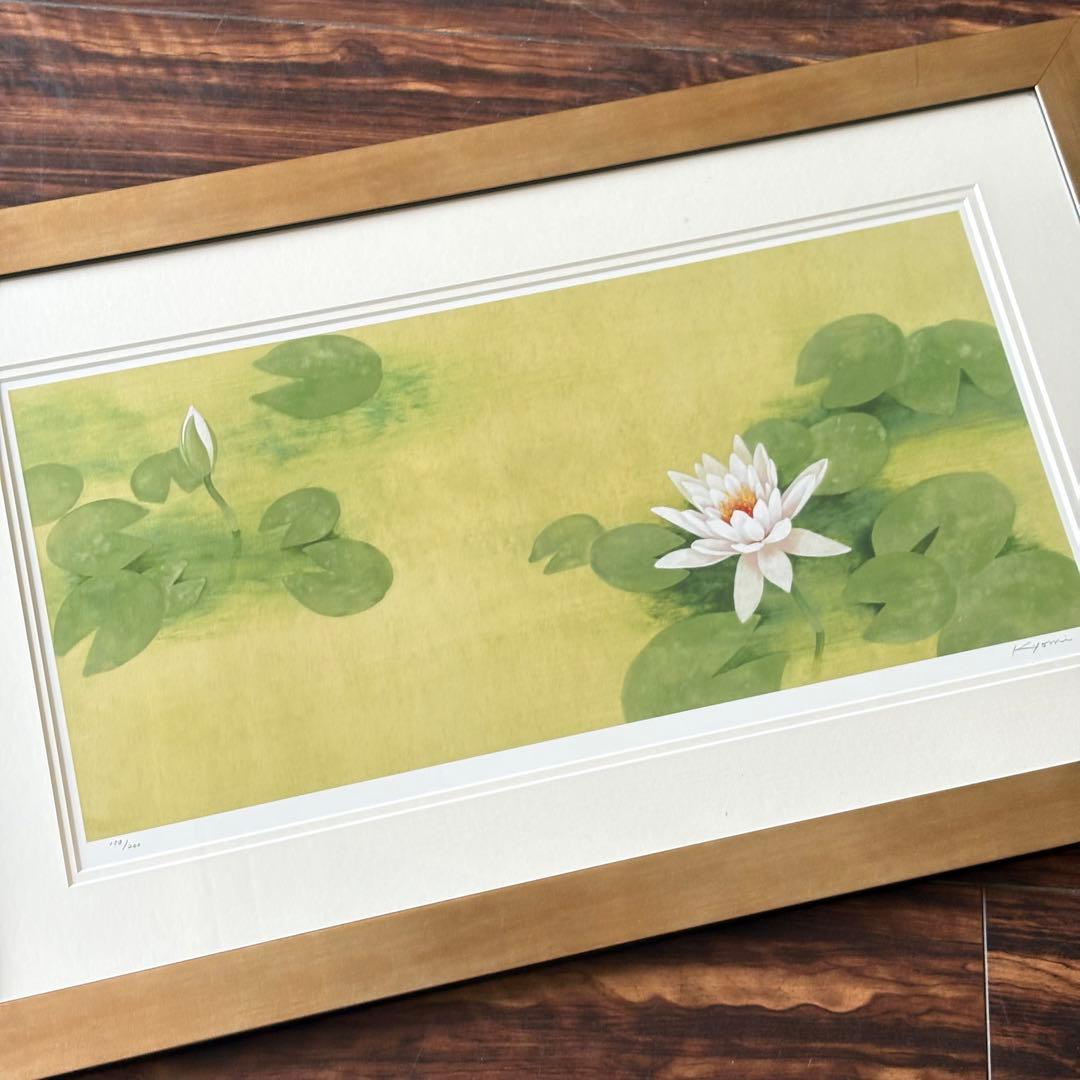 飯名京美「刻々」版画 158/200 額装 アーカイバル・プリント 絵画 J