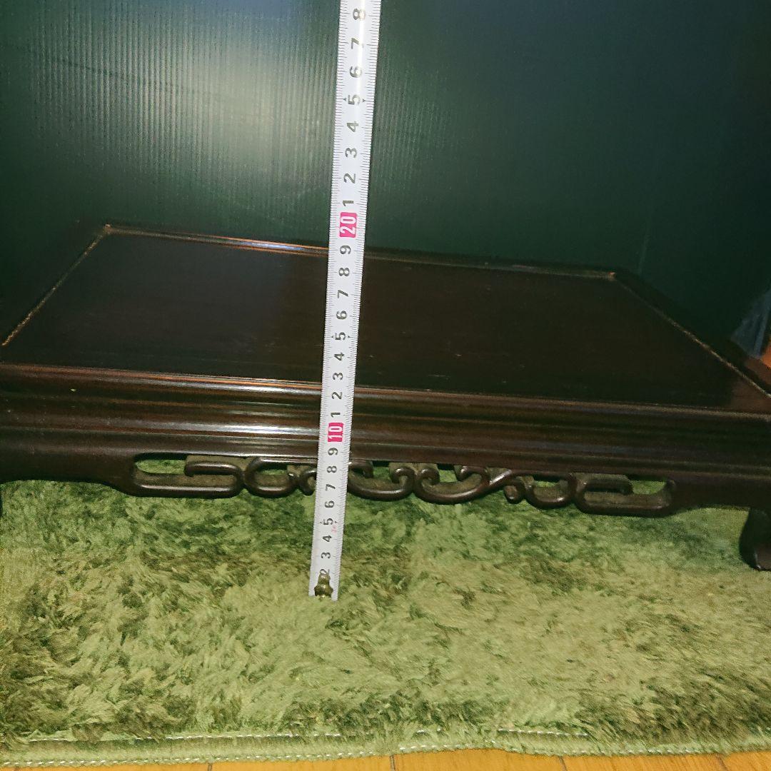 唐木細工、花台、透かし彫り