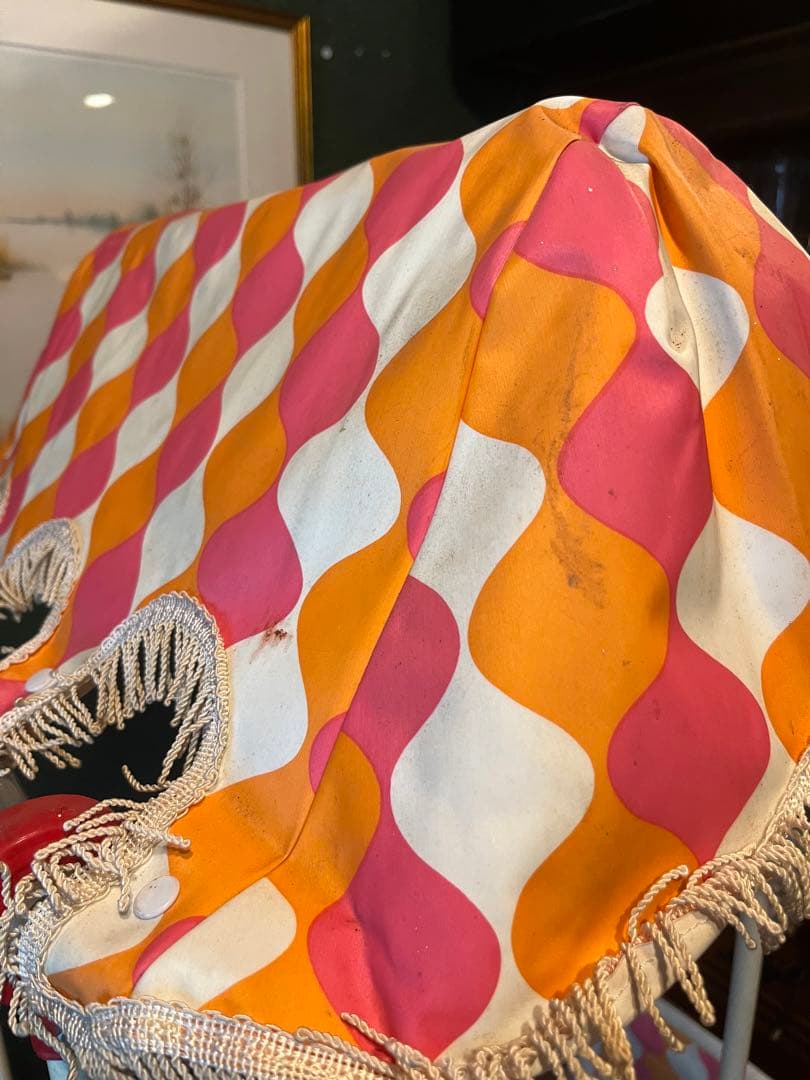 対面式 ブランコ ガーデン レトロポップ 昭和レトロ 当時物 インテリア