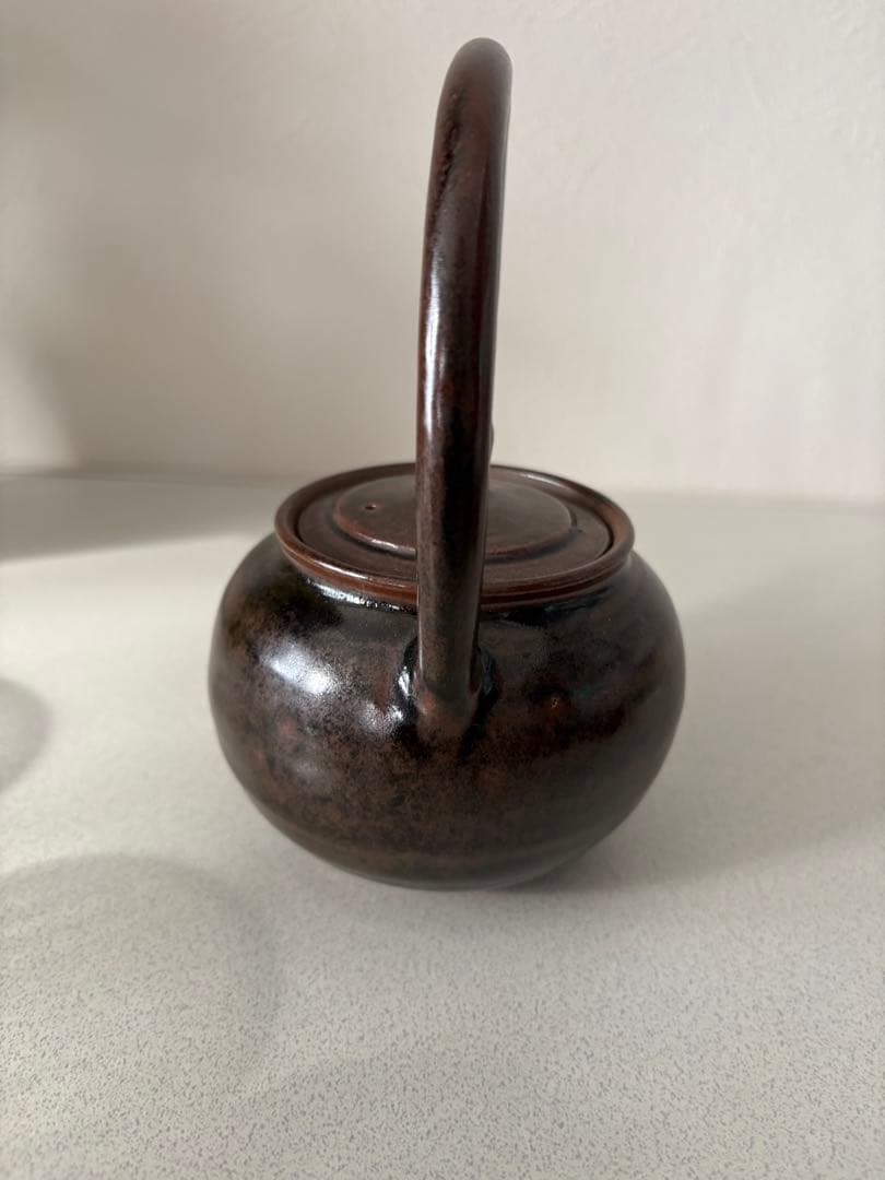 ボウフラ ぼうふら 土瓶 急須 湯沸 水注 上持手 在銘 茶道具 煎茶道具