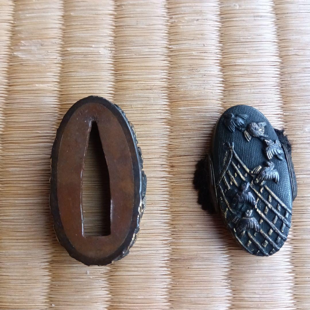 武具　刀装具　古い柄の縁頭