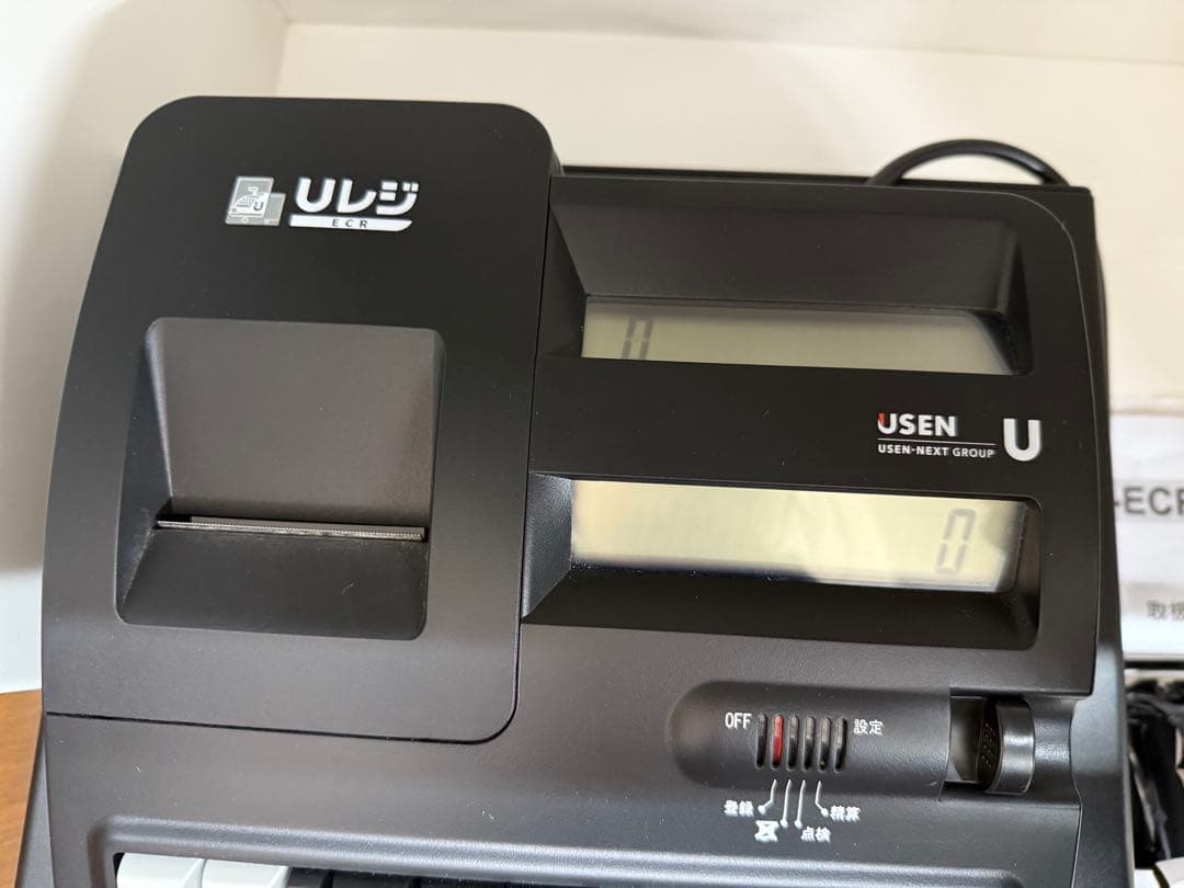 特売　美品　USEN Uレジ ブラック レジ機能付きU-ECR001