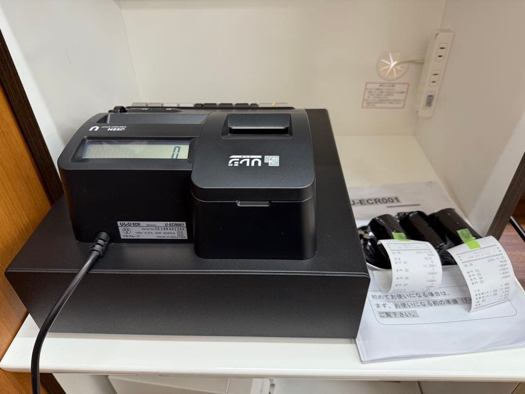 特売　美品　USEN Uレジ ブラック レジ機能付きU-ECR001