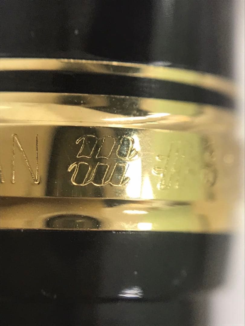 K14ペン先の黒い万年筆 2本セット