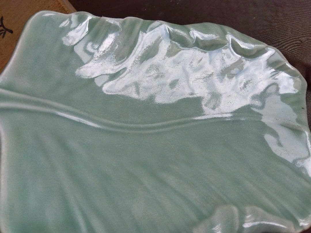 骨董　砧青磁　菓子皿