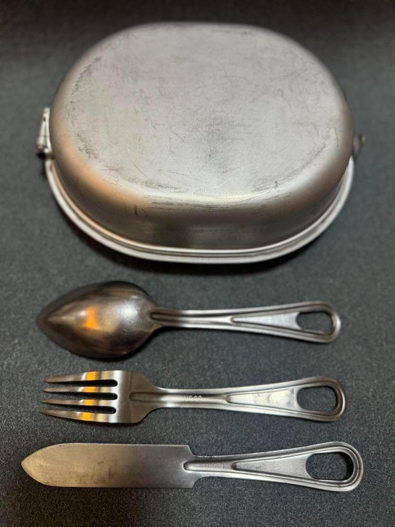 米軍 実物 メスキット 1967年 +カトラリー