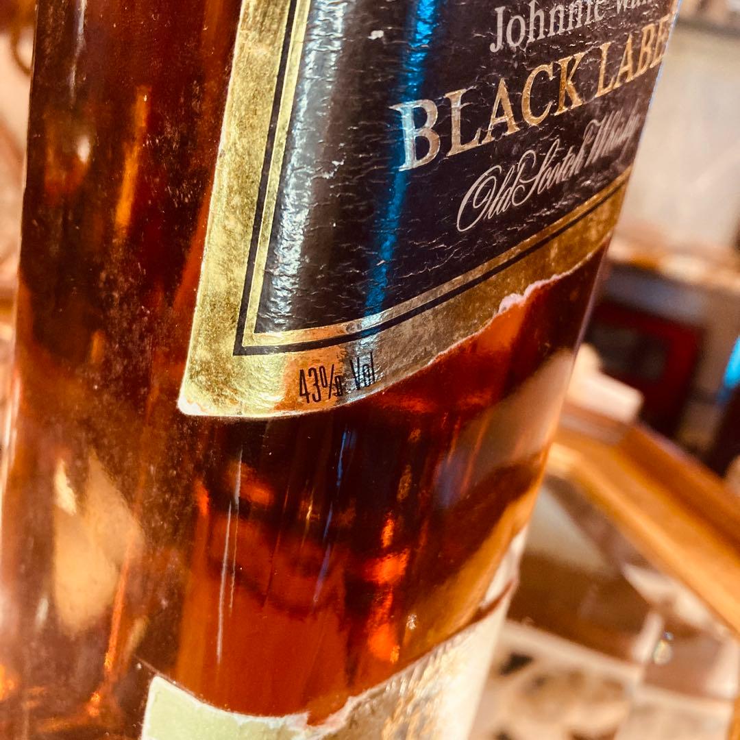 未開封古酒 '80 ジョニーウォーカー ブラックラベル 12年 1L 43％