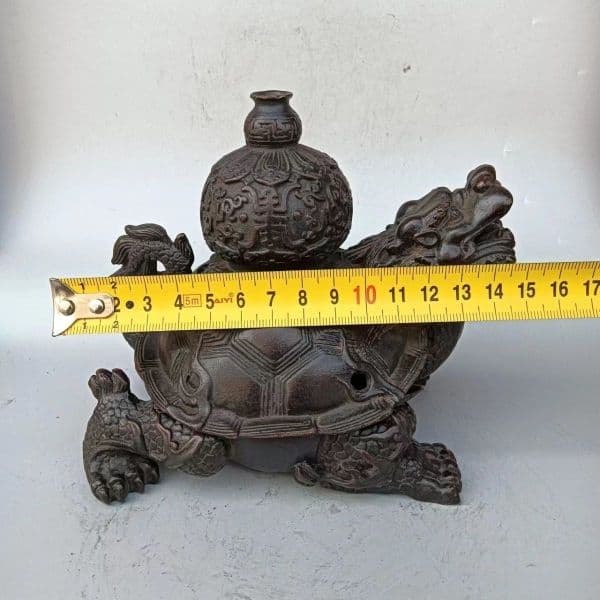 銅器 竜亀薫香炉 茶道具 香道具 工芸品 美術品 置物