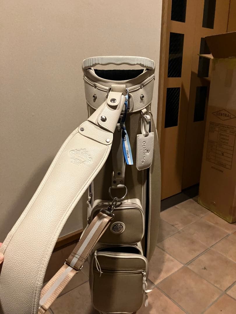 Orobianco ホワイト キャディバッグ【ほぼ新品】