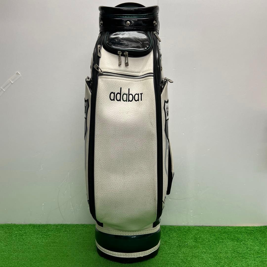 アダバット Adabat キャディバッグ　9インチ　グリーン　男性用　中古品