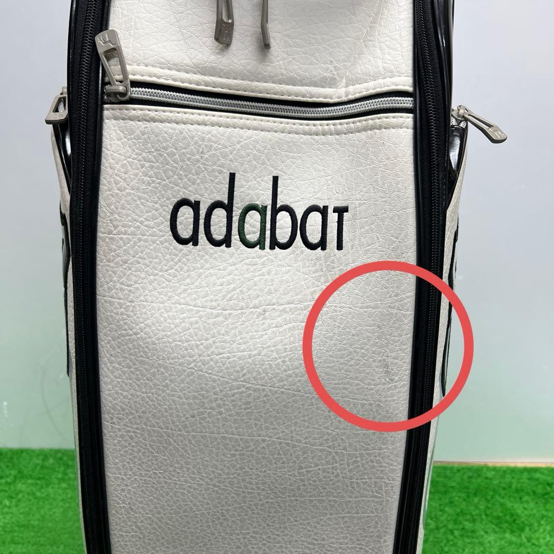 アダバット Adabat キャディバッグ　9インチ　グリーン　男性用　中古品