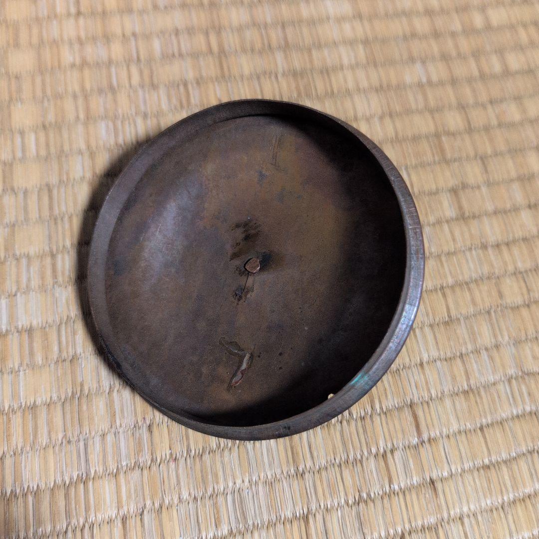 黒銅色銅製？の丸型鉄瓶