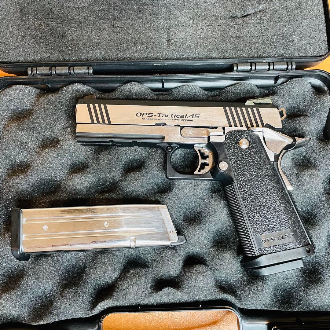 東京マルイ ガスブローバック ハイキャパカスタム デュアルステンレス　ガスガン