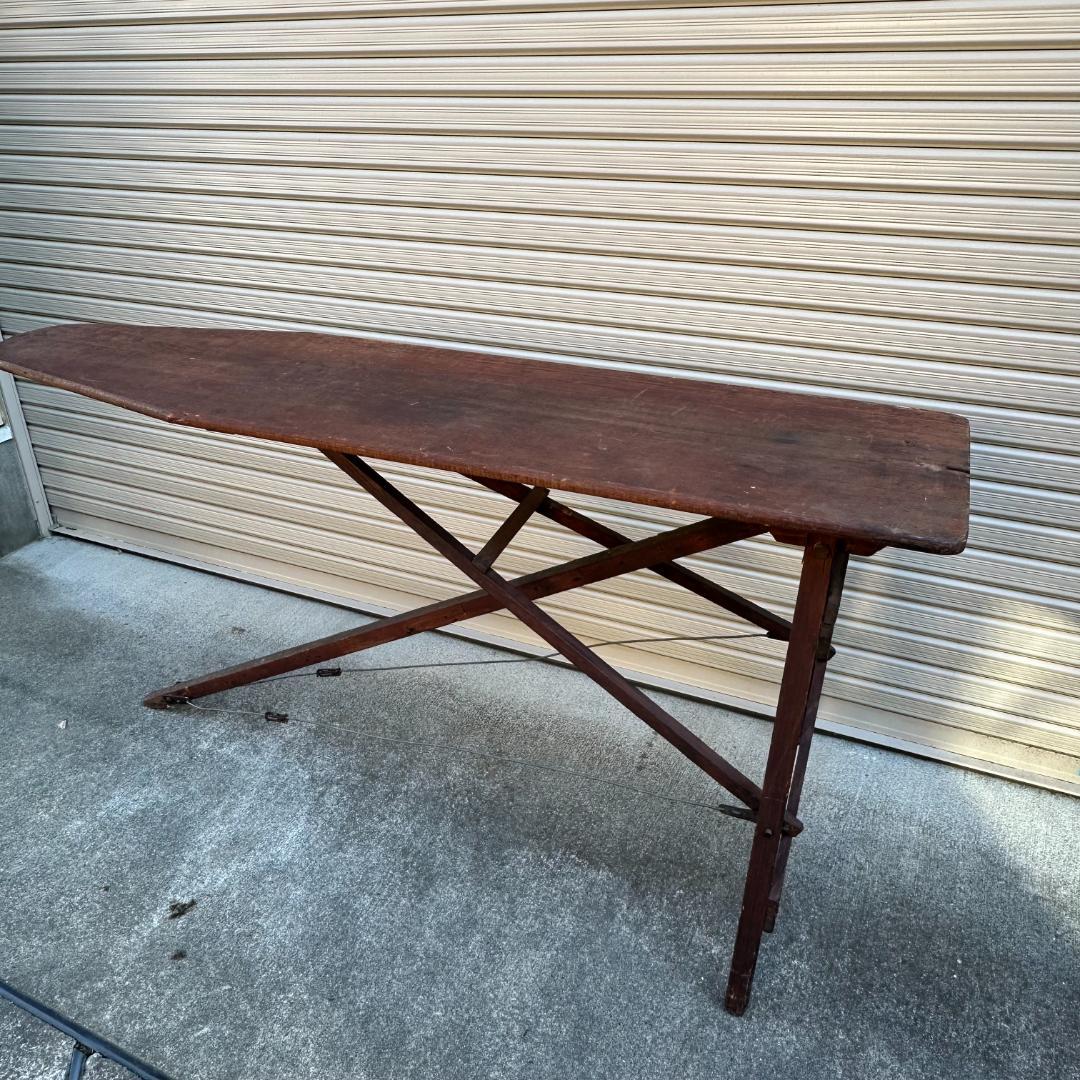 木製折りたたみ式ヴィンテージアイロン台1970年代