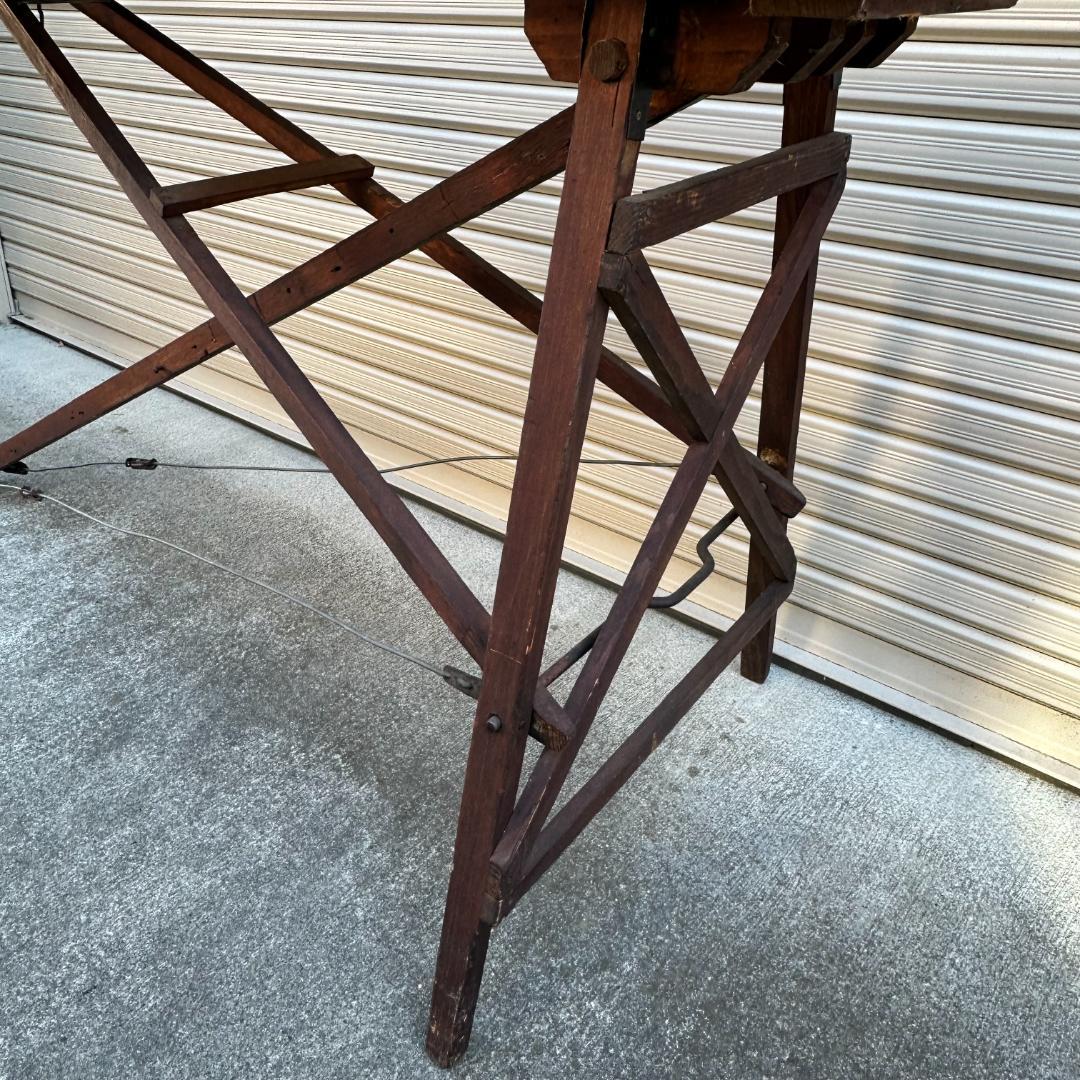 木製折りたたみ式ヴィンテージアイロン台1970年代