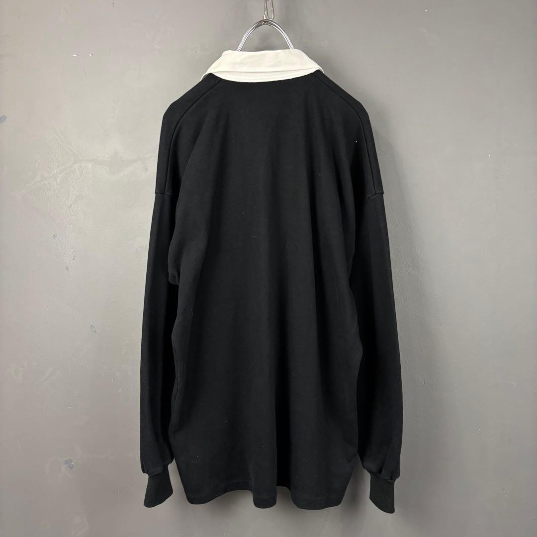 ニュージーランド製 90s カンタベリー オールブラックス 長袖 ラガーシャツ