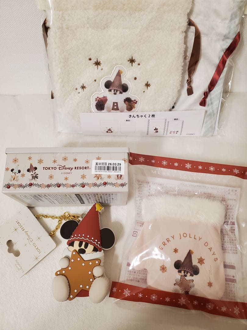 リルリンリン ディズニー クリスマス2025 お菓子&巾着&バッグチャームセット