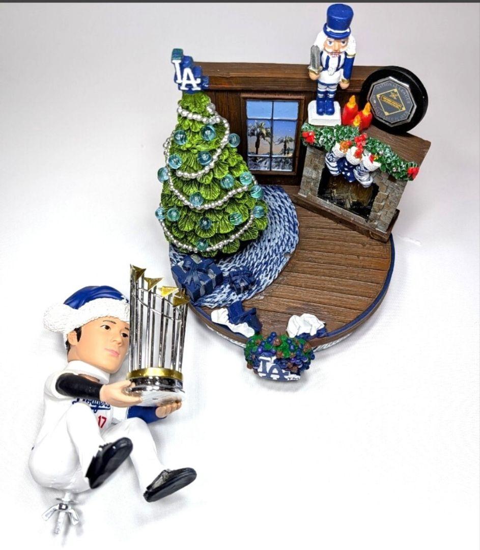 ★新品・光る★大谷翔平 ドジャース クリスマス ライトアップ機能付 フィギュア