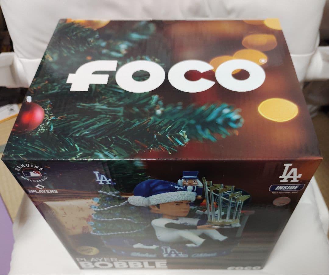 ★新品・光る★大谷翔平 ドジャース クリスマス ライトアップ機能付 フィギュア