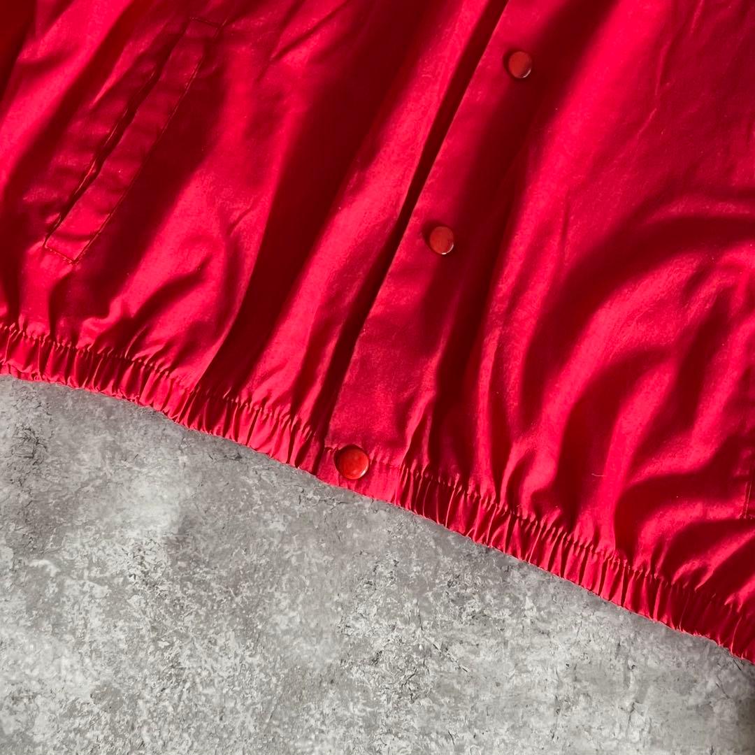 80s シンシナティレッズ スタジャン L ナイロン/RED