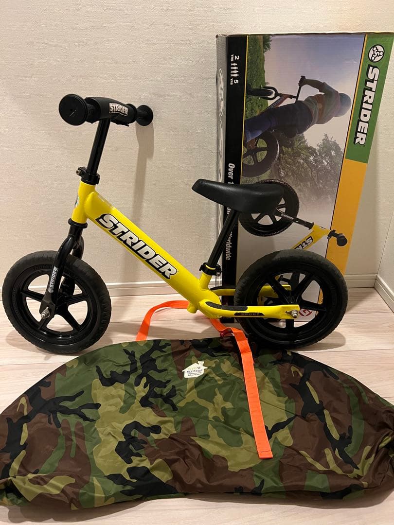 STRIDER バランスバイク イエロー 箱あり収納バッグ付き