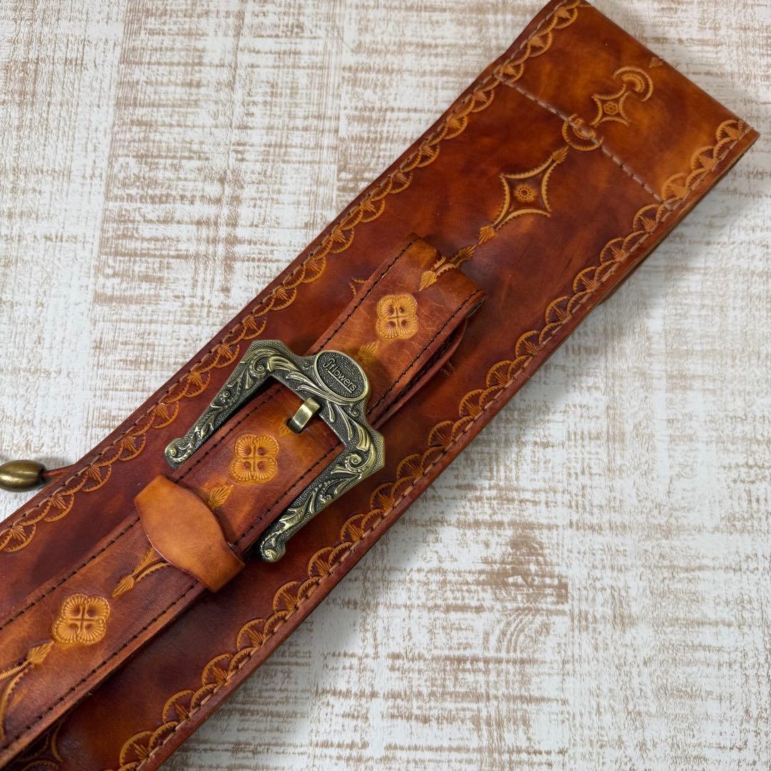 J.FLOWERS レザー　ビリヤード　キューケース レザー　中古