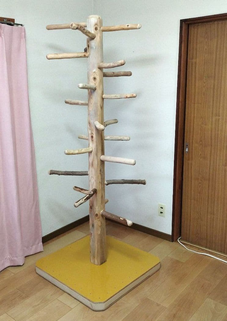 【大型鳥さん用】179.5cm眺め抜群♬ドッシリ重いバードスタンド