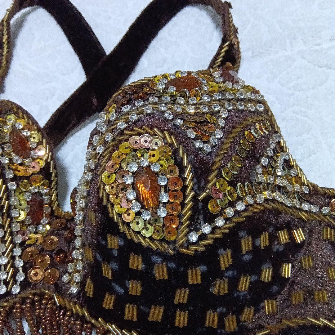 ベリーダンス　衣装　4点セット（ブラ・スカート・アーム・チョーカー）