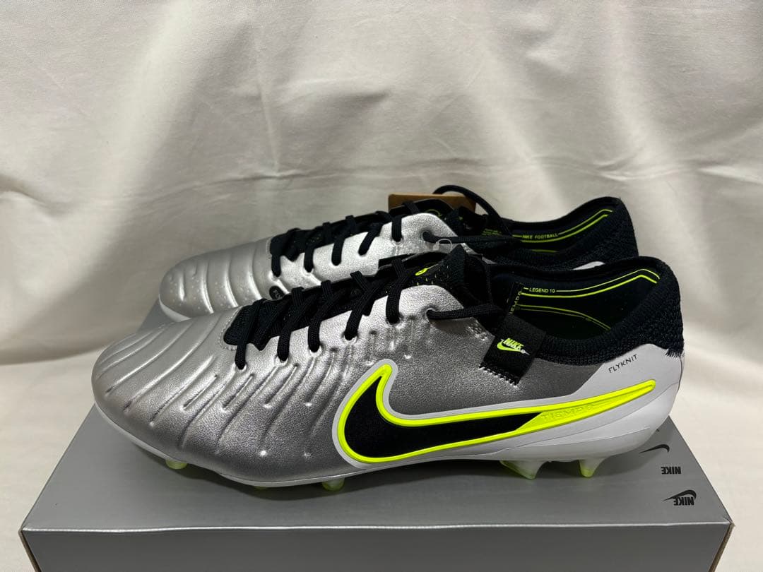 シューズ nike legend 10 elite fg silver 28.5