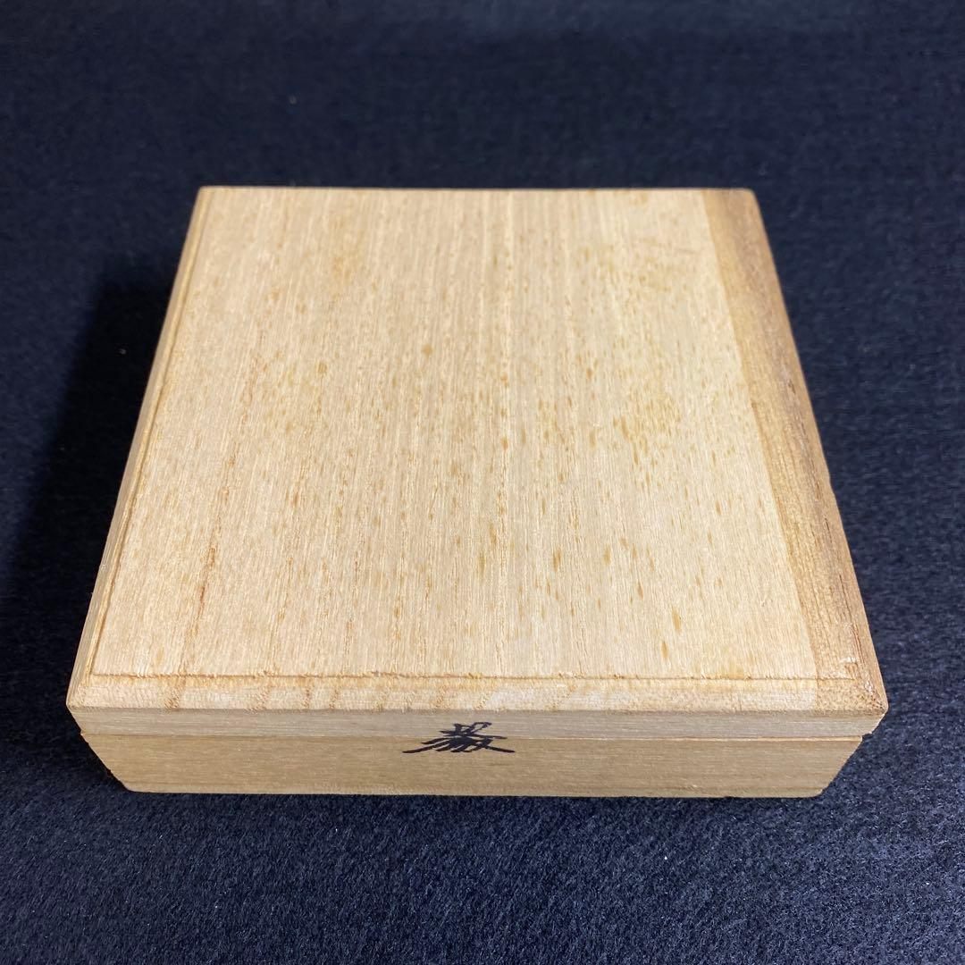 時代刀鍔　金象嵌等　木箱付　320g 東Y7-0220☆2Fトヒチ