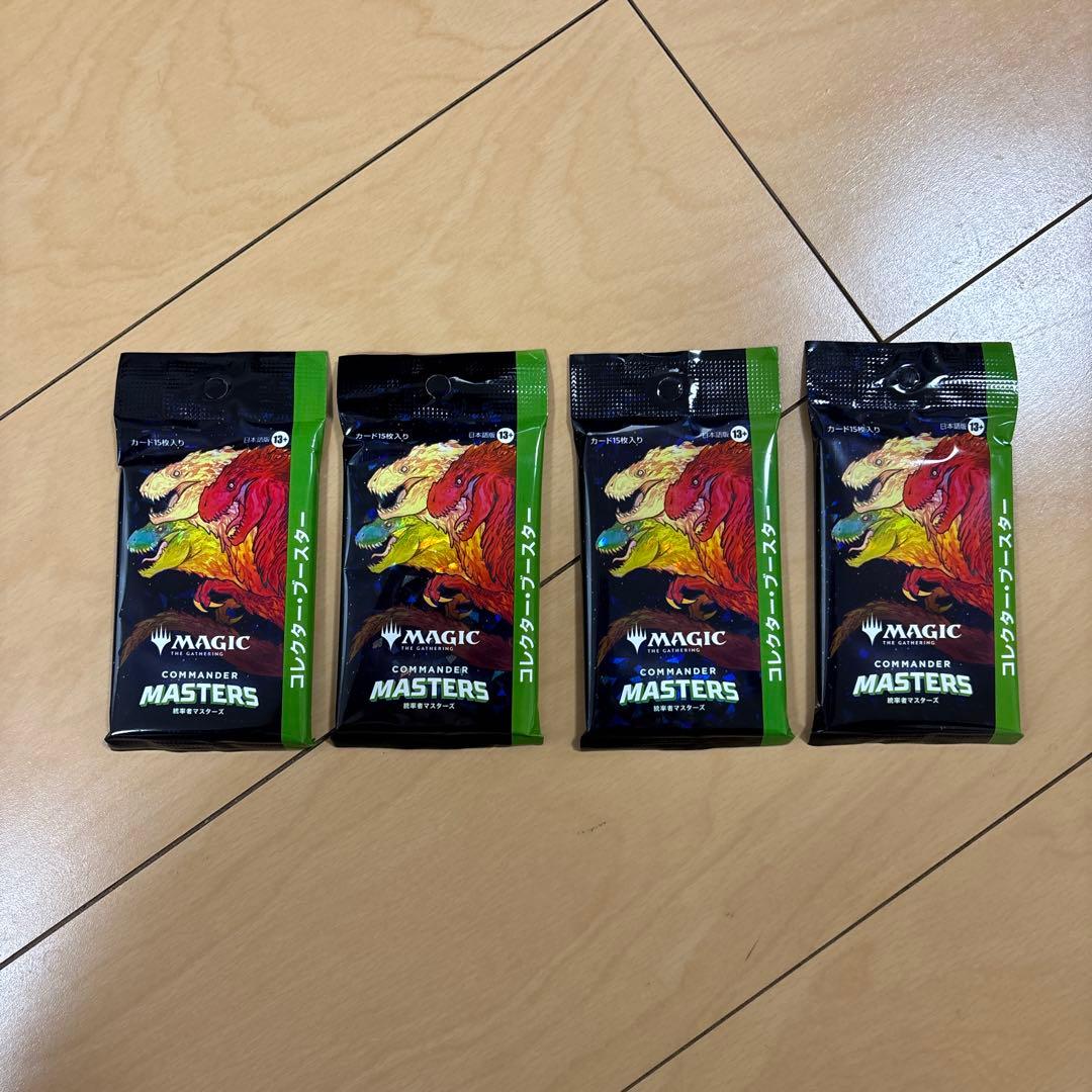 マジックザギャザリング　統率者マスターズ　コレクターブースター　4パック　mtg