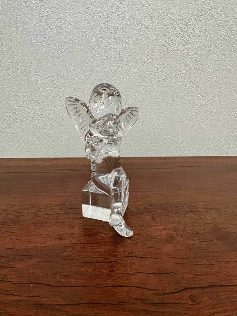 ★美品★バカラ 天使 オブジェ 透明感あふれるクリスタル置物