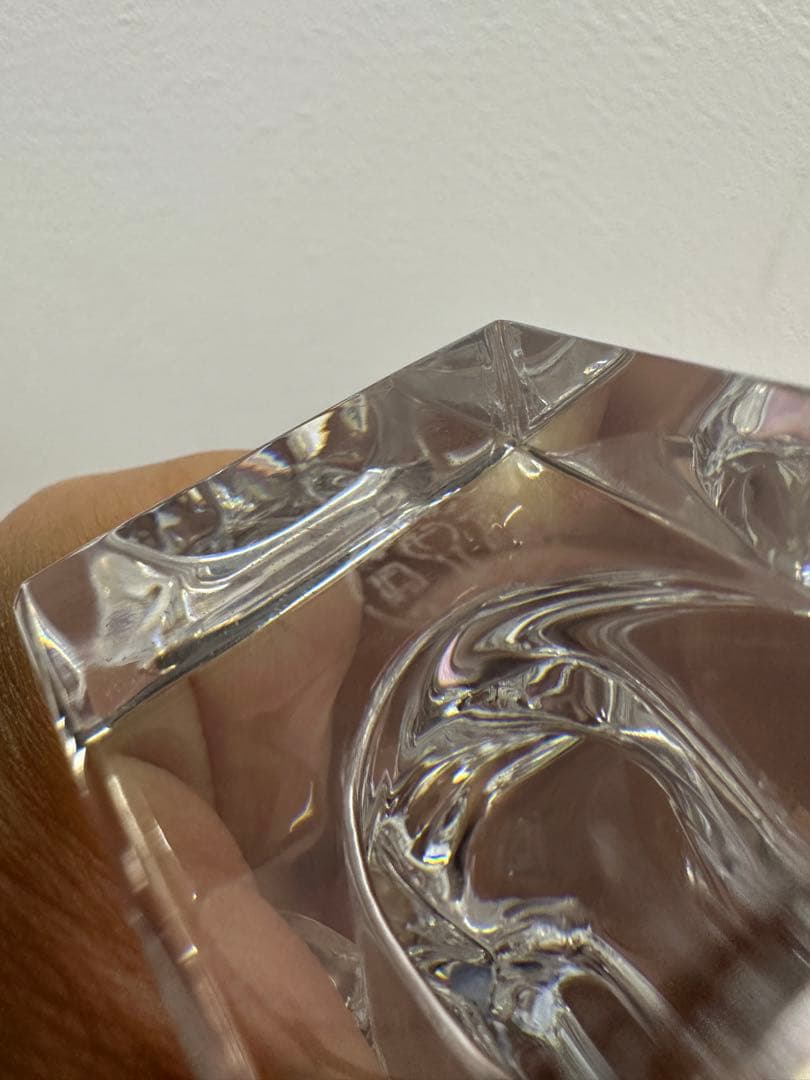 ★美品★バカラ 天使 オブジェ 透明感あふれるクリスタル置物