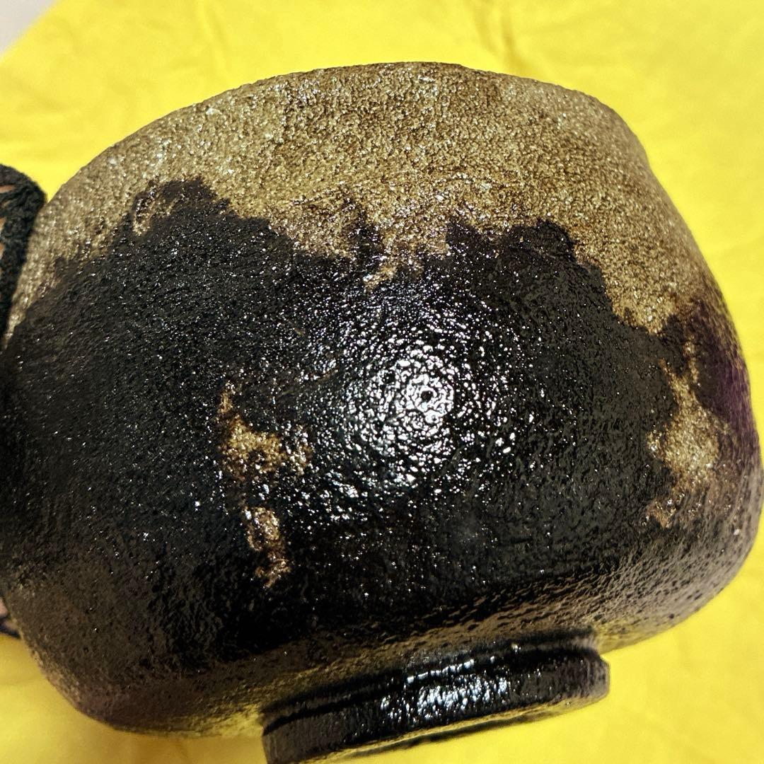 【茶盌】光悦✨黒楽 『時雨』桂窯✨作者：伊藤 桂楽