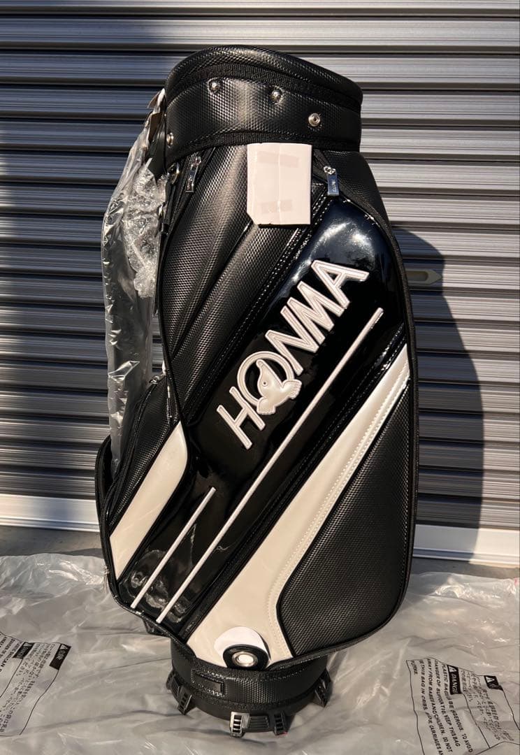 HONMA キャディバッグ ブラック/ホワイト