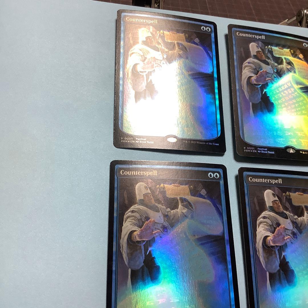 *バラ売り可* 対抗呪文 フルアートMagicConプロモ4枚セット英語foil