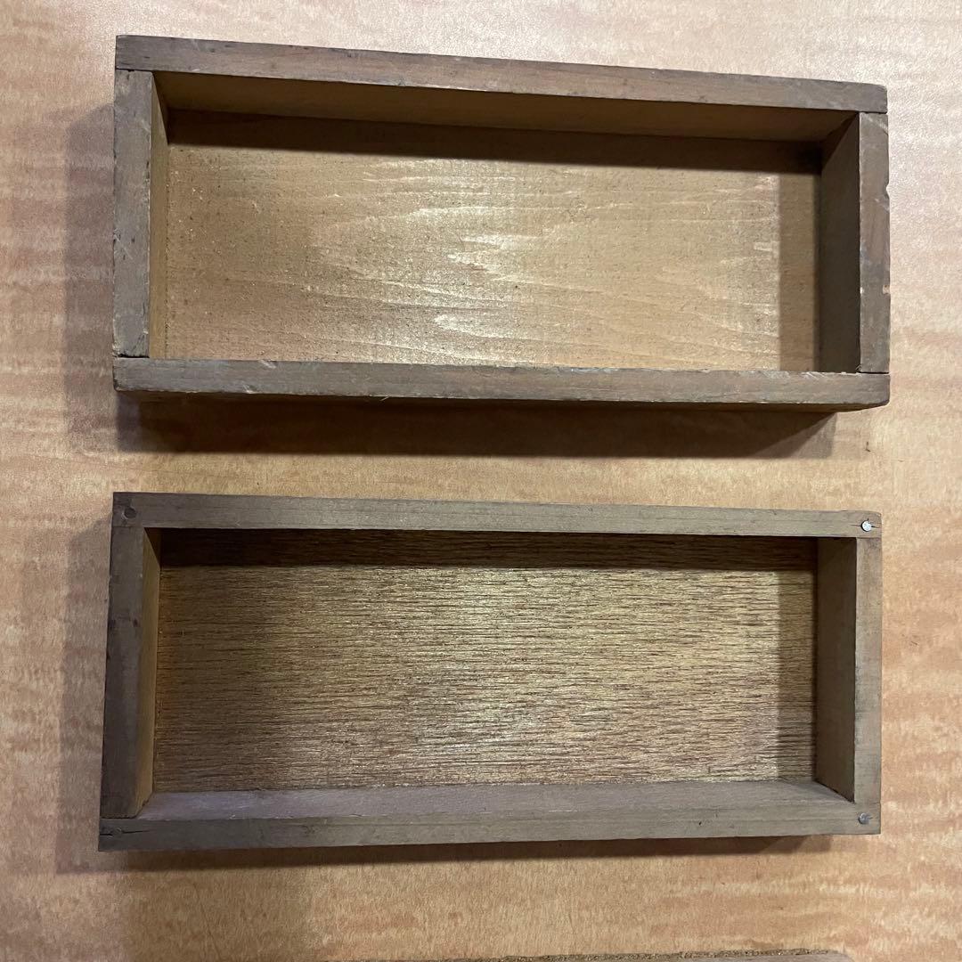 【珍しい小型】B105-1/活版印刷所で使われていた小箱（文選箱）105枚