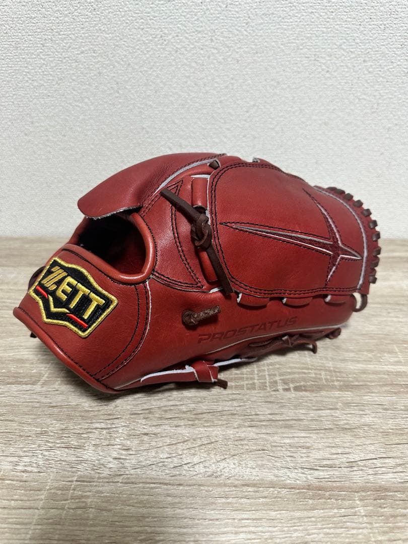 ki-no3ZETT プロステイタス 軟式グローブ 赤