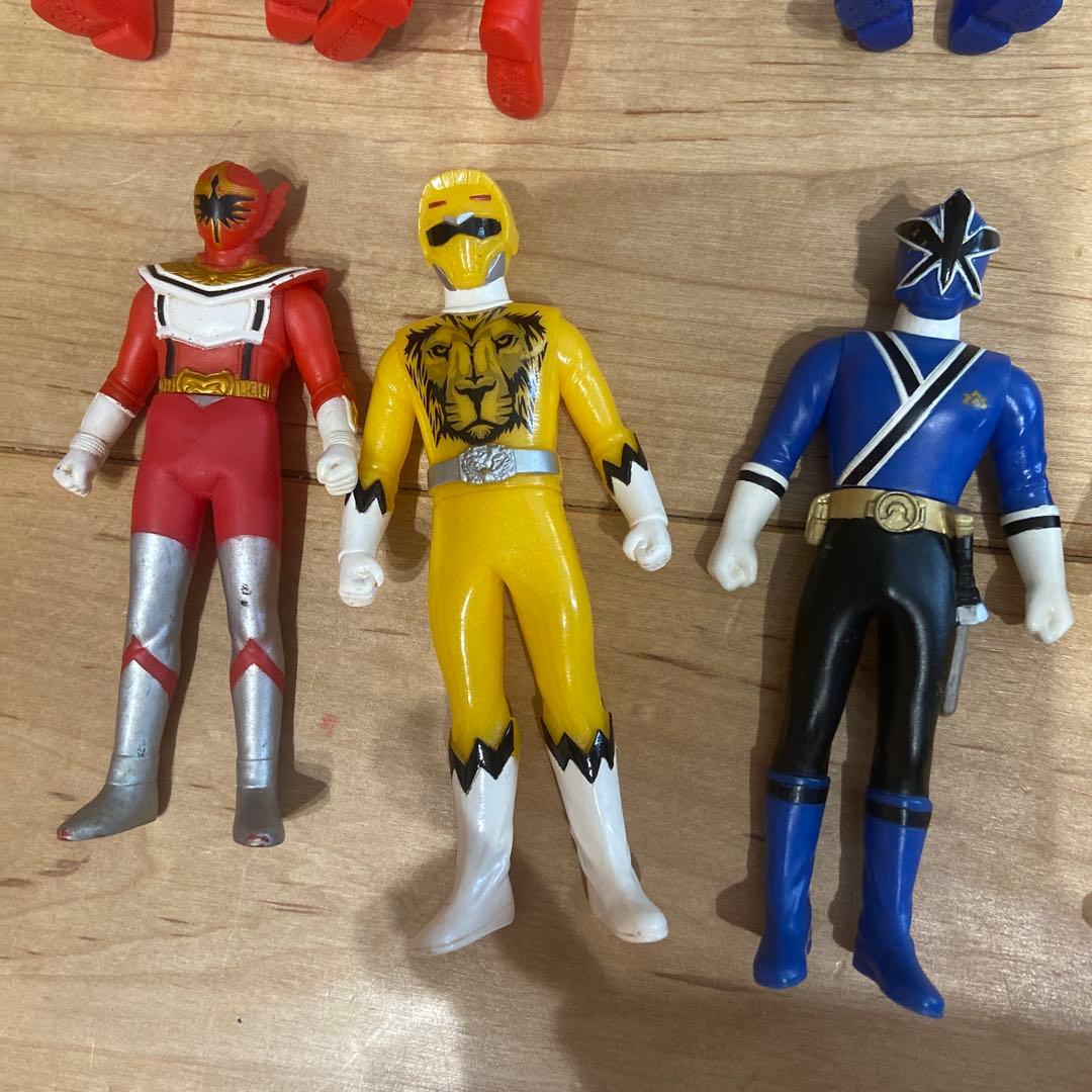 戦隊ヒーロー 可動フィギュアセット まとめ売り　昭和