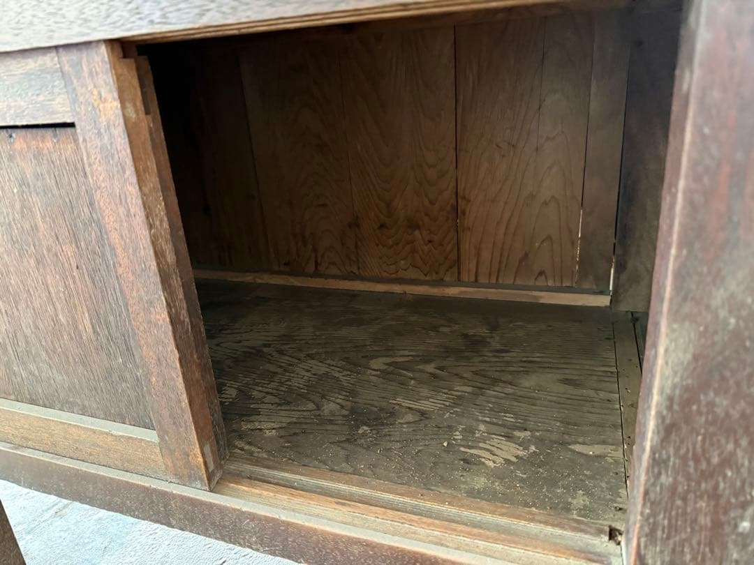 n*9様 【O-1831】作業台 ワークテーブル 机 昭和レトロ アンティーク