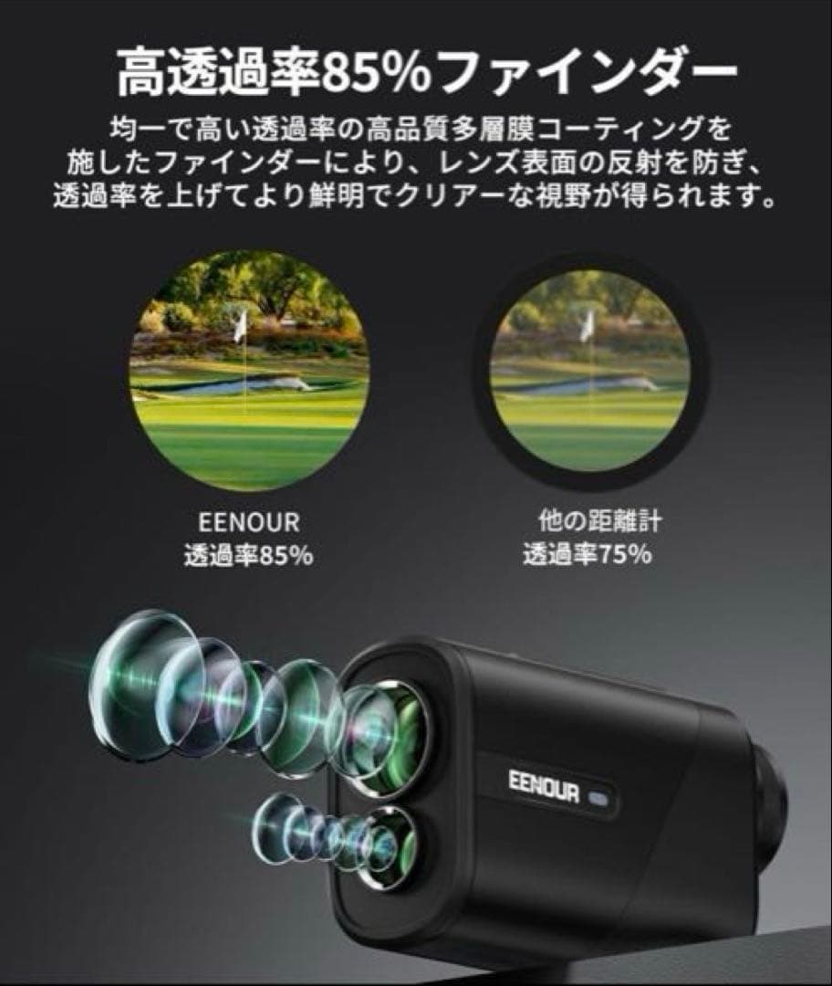 【新品未開封】U800+ 3点間測定付 レーザーゴルフ 距離計 ホワイト