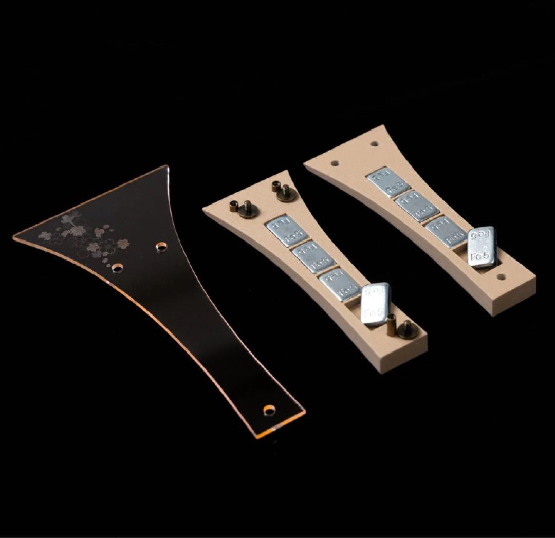 アクリル撥　小さめ　津軽三味線　女性　子供　桜刻印