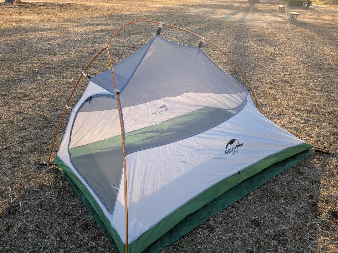 Naturehike Cloud UP 2 キャンプテント フットプリント付き