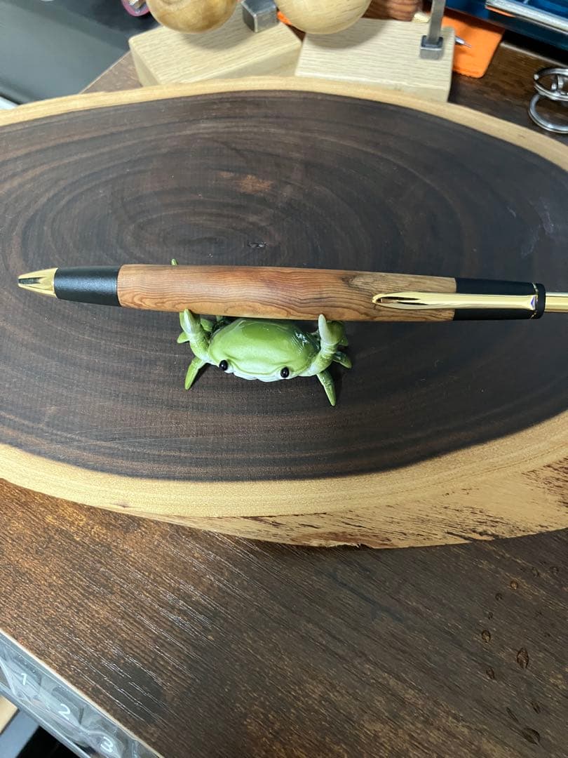 屋久杉工房京 無垢 光明瘤 ボールペン 2本セット