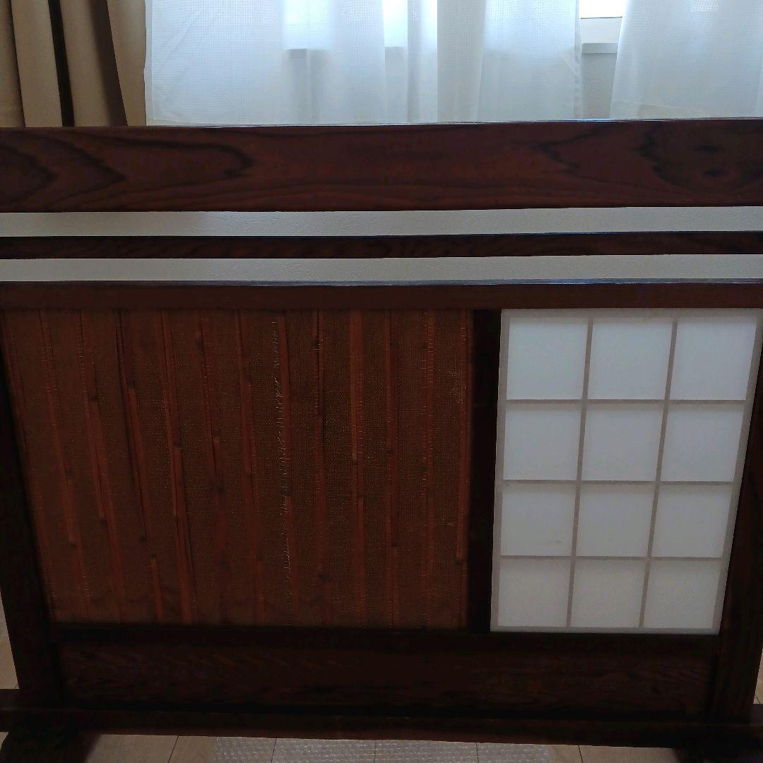 うぅさん専用　天然木の重厚感◎昭和レトロ衝立インテリア