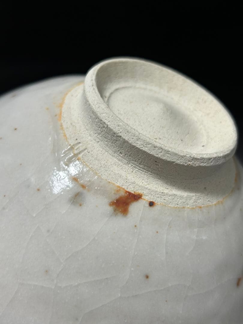 究極の古美術◾️蔵から美しい幻想的な夕陽の陰陽の富士山の抹茶茶碗が出てか来ました。