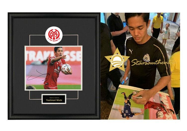 直筆サイン入り写真 武藤嘉紀 ニューカッスル・ユナイテッドFC SA鑑定済